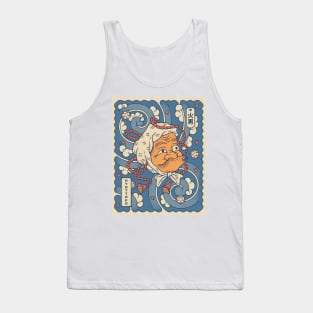 Hyottoko Japanese mask Tattoo style illustration Tank Top